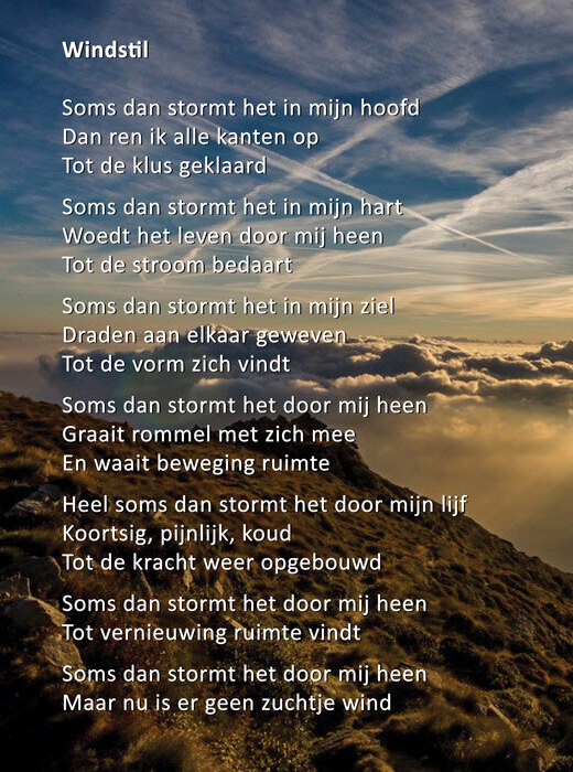 Gedicht Windstil van Monique Damen