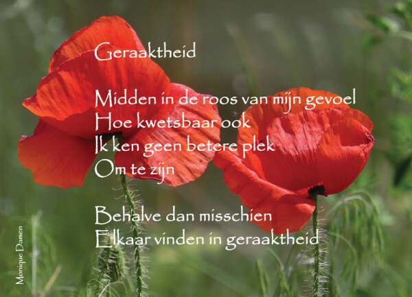 Gedicht Geraaktheid